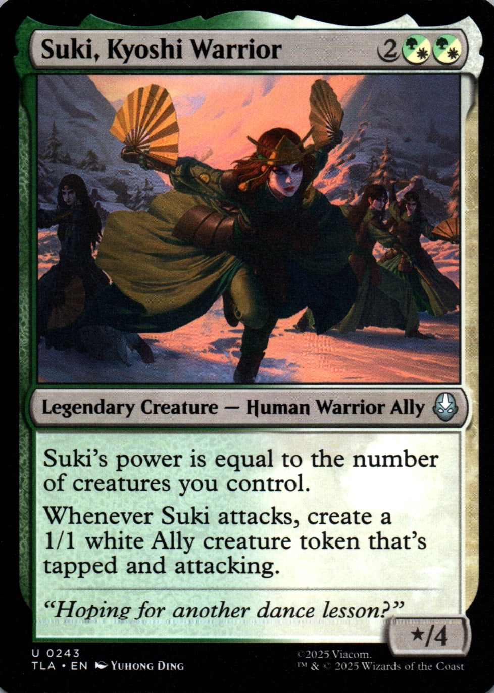 Suki, Kyoshi Warrior - Avatar: The Last Airbender - 243 - Front