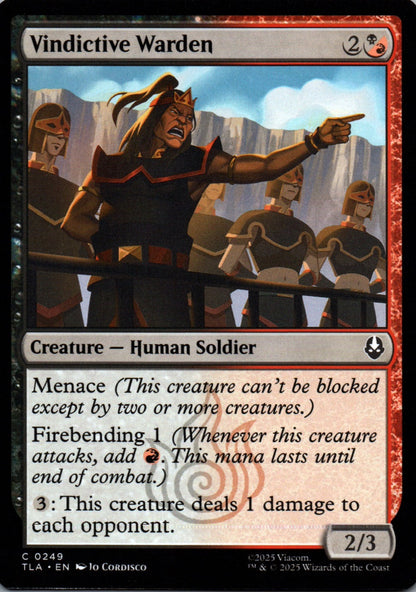 Vindictive Warden - Avatar: The Last Airbender - 249 - Front
