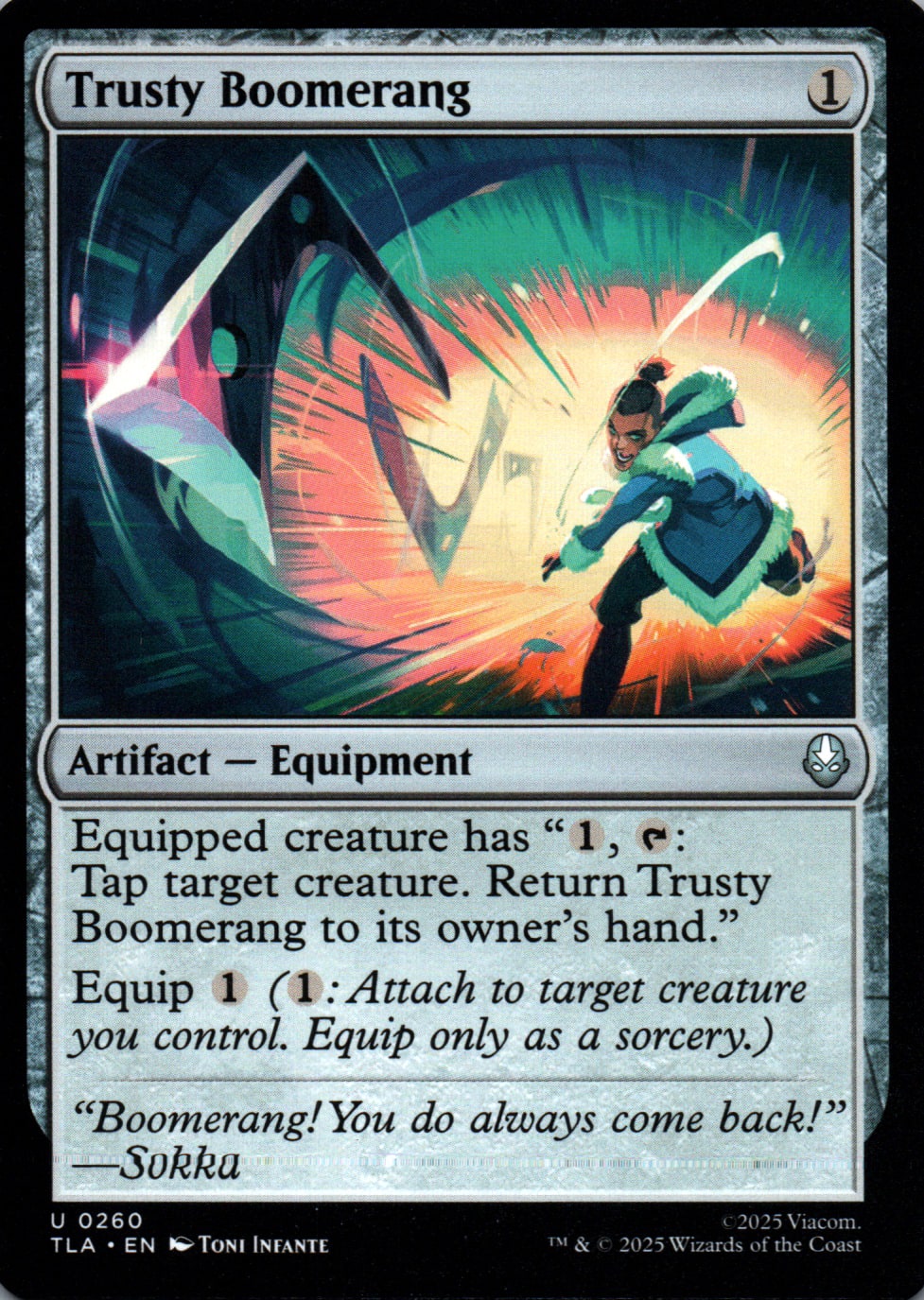 Trusty Boomerang - Avatar: The Last Airbender - 260 - Front