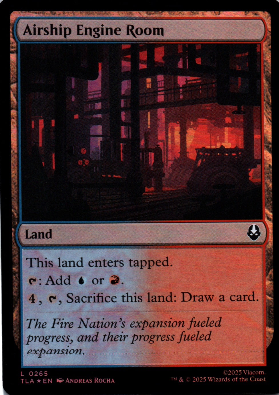 Airship Engine Room - Avatar: The Last Airbender - 265 - Front