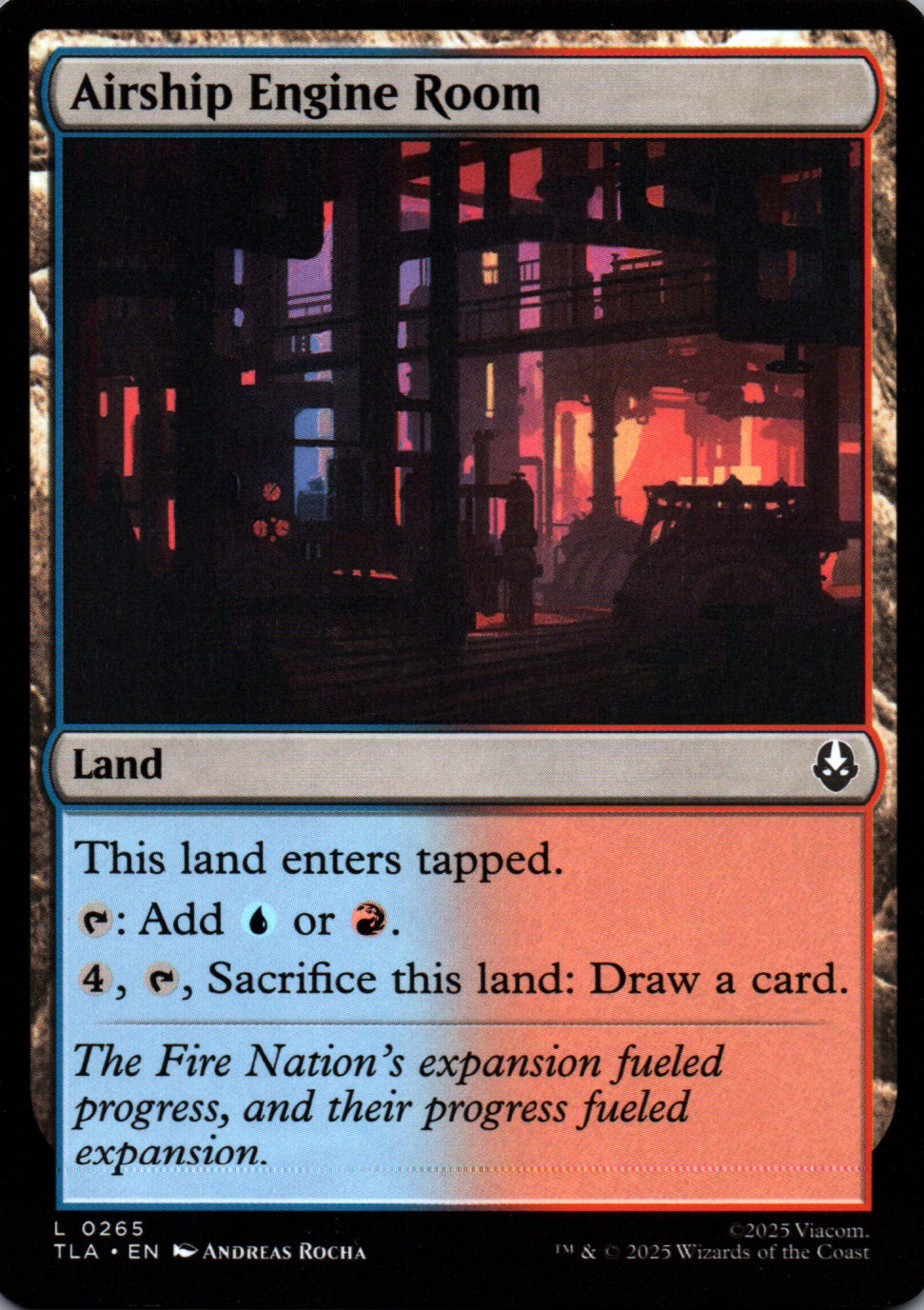 Airship Engine Room - Avatar: The Last Airbender - 265 - Front