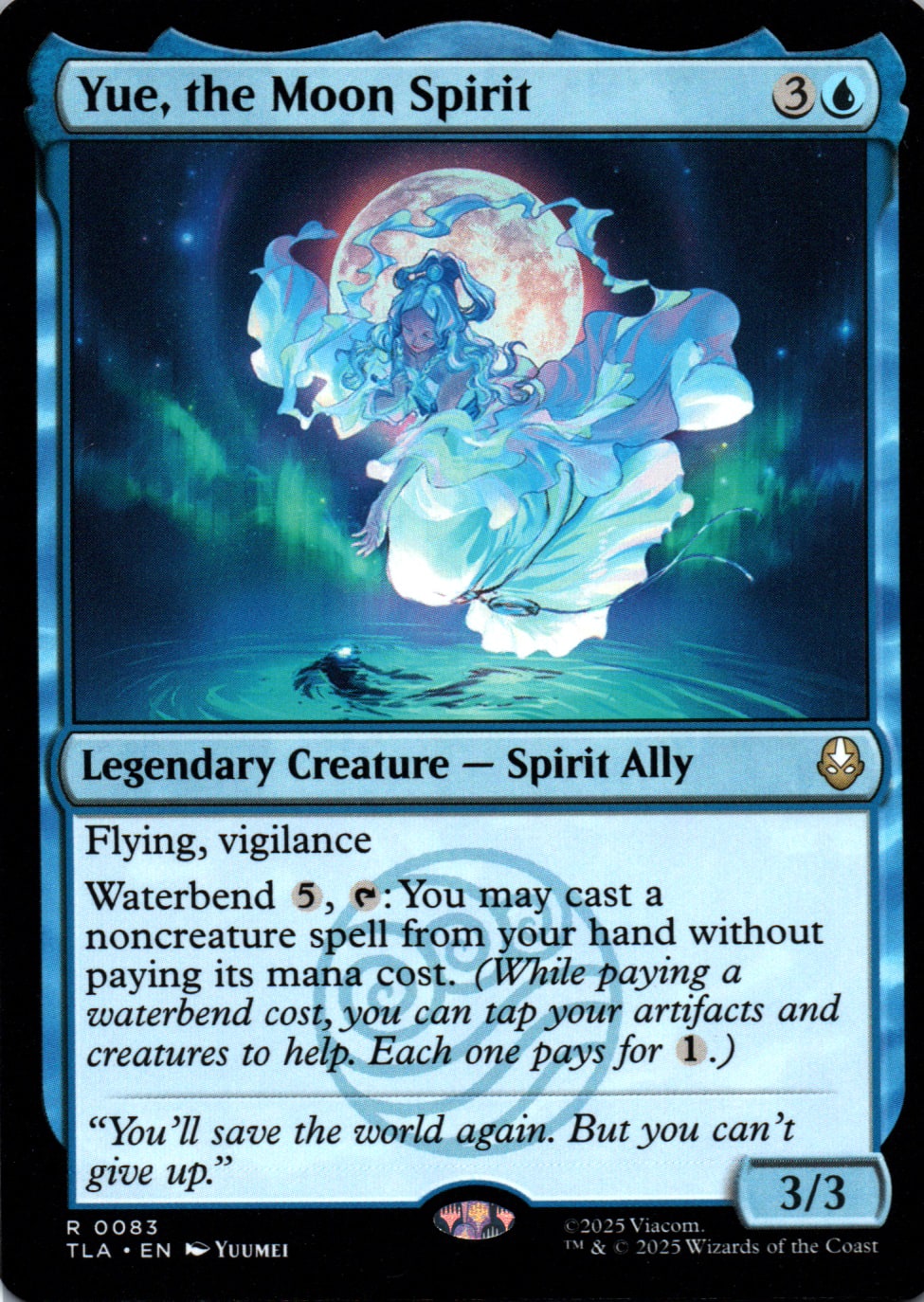 Yue, the Moon Spirit - Avatar: The Last Airbender - 83 - Front