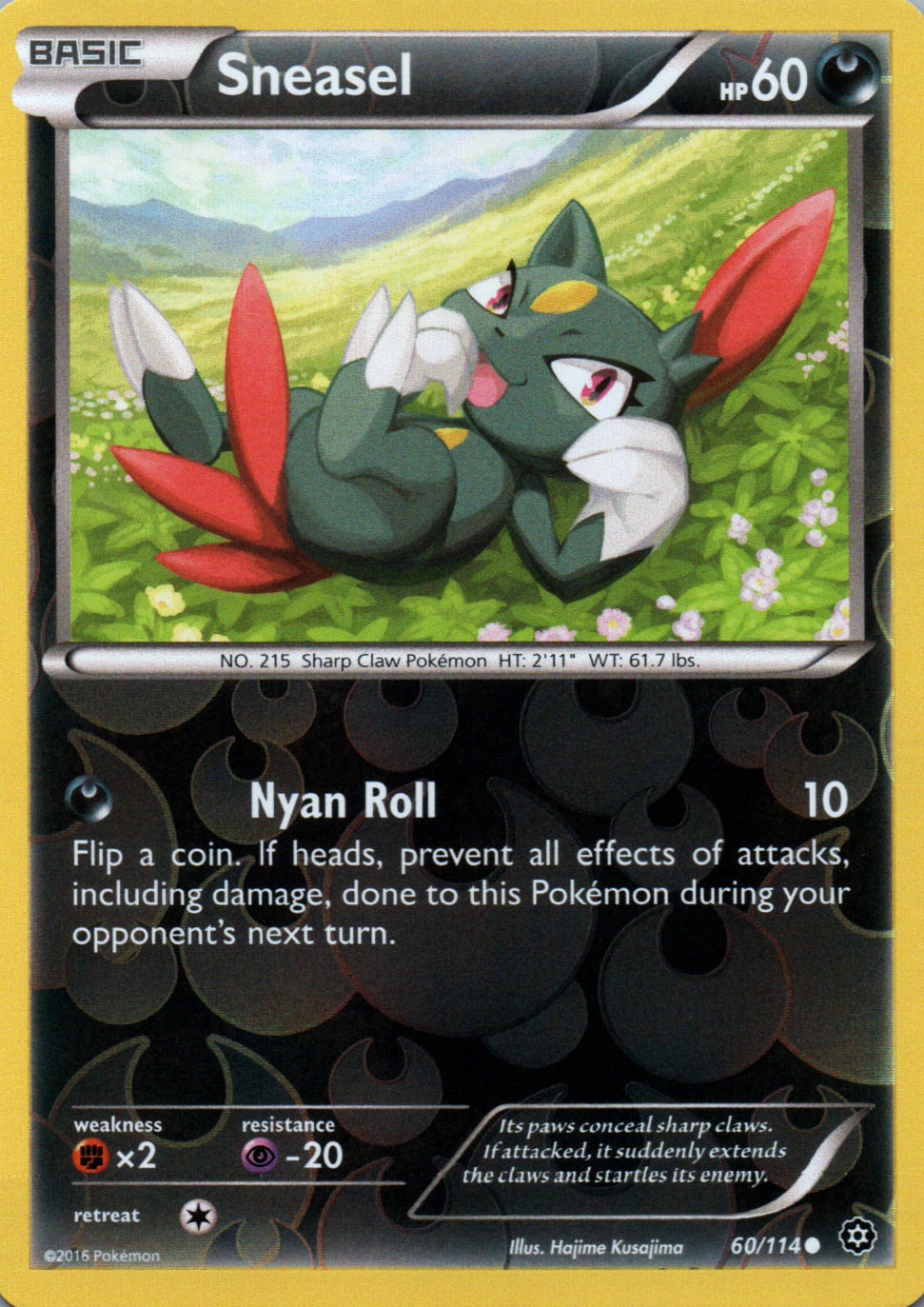 Sneasel - Steam Siege - 60 - Front