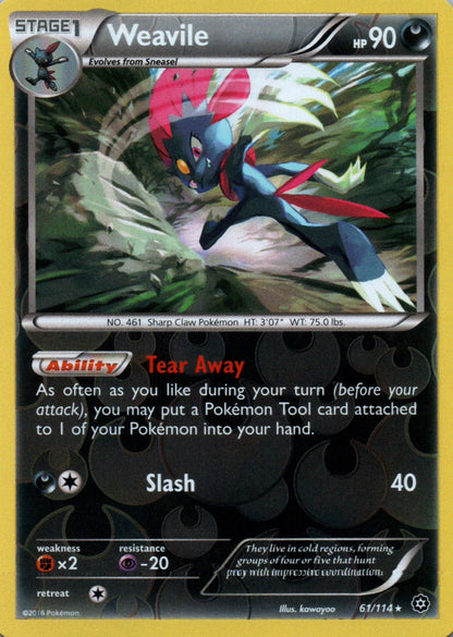 Weavile - Steam Siege - 61 - Front