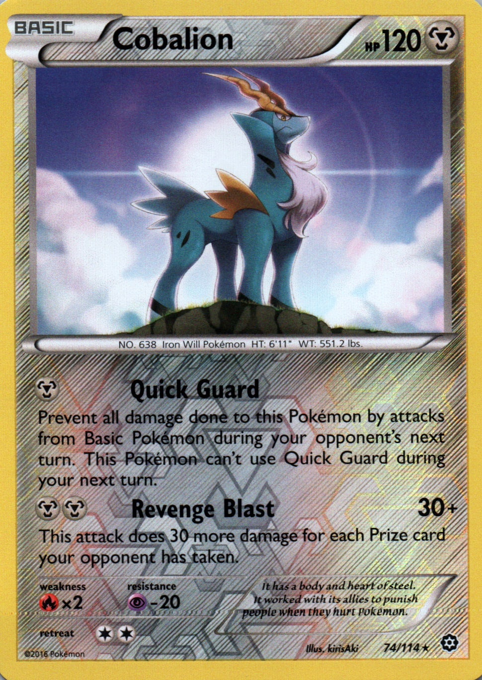 Cobalion - Steam Siege - 74 - Front