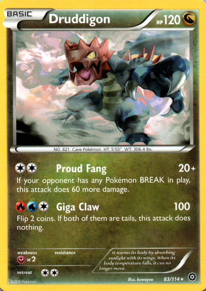Druddigon - Steam Siege - 83 - Front