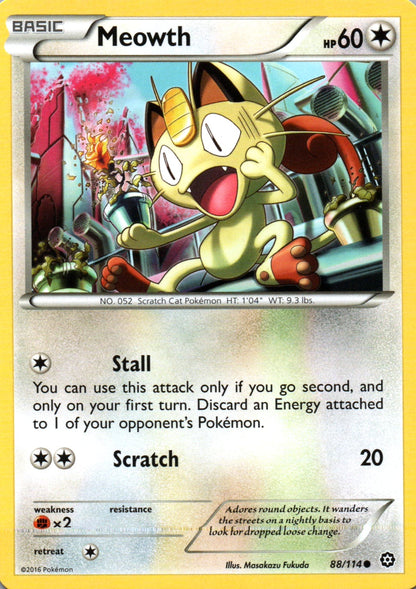 Meowth - Steam Siege - 88 - Front