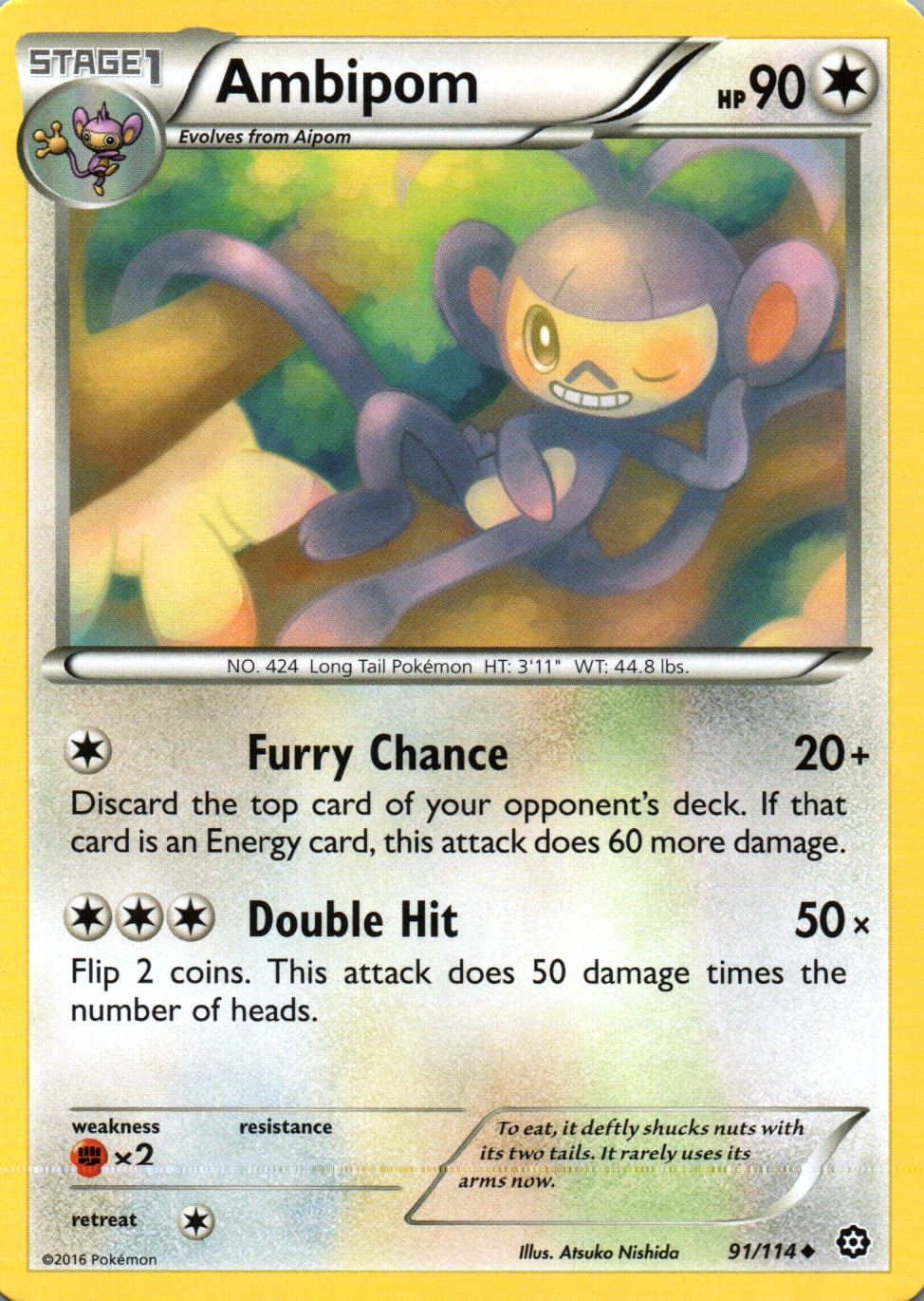 Ambipom - Steam Siege - 91 - Front