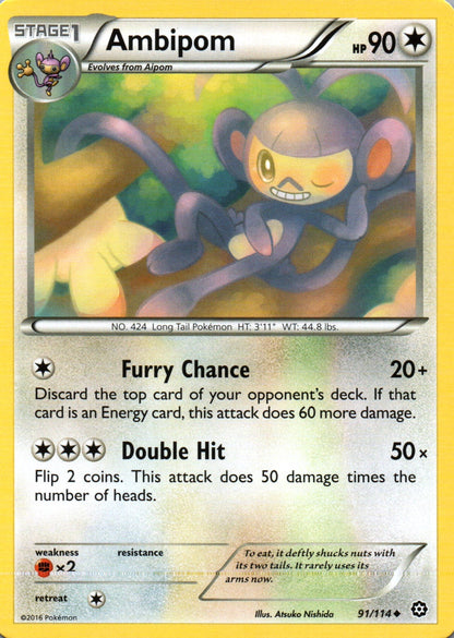 Ambipom - Steam Siege - 91 - Front