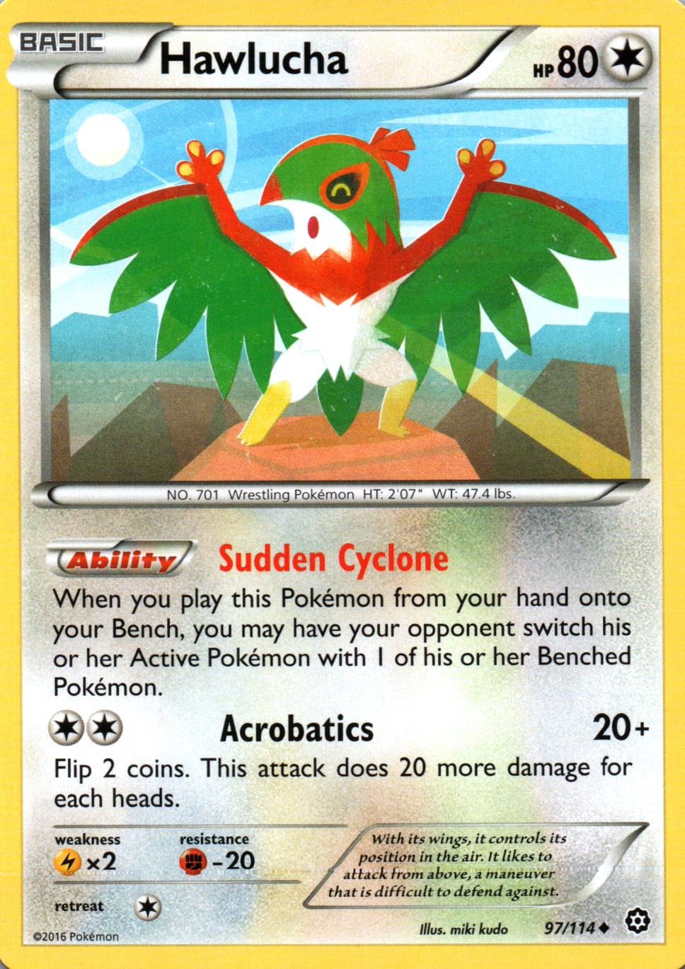 Hawlucha - Steam Siege - 97 - Front