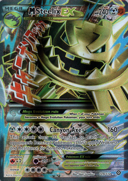M Steelix EX - Steam Siege - 109 - Front