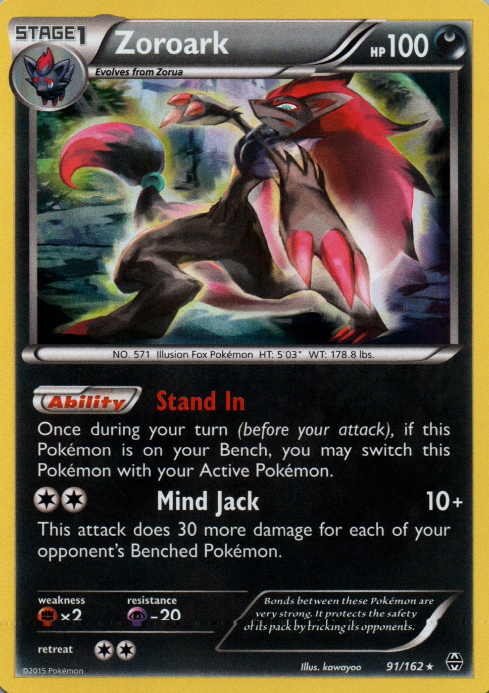 Zoroark - BREAKthrough - 91 - Front