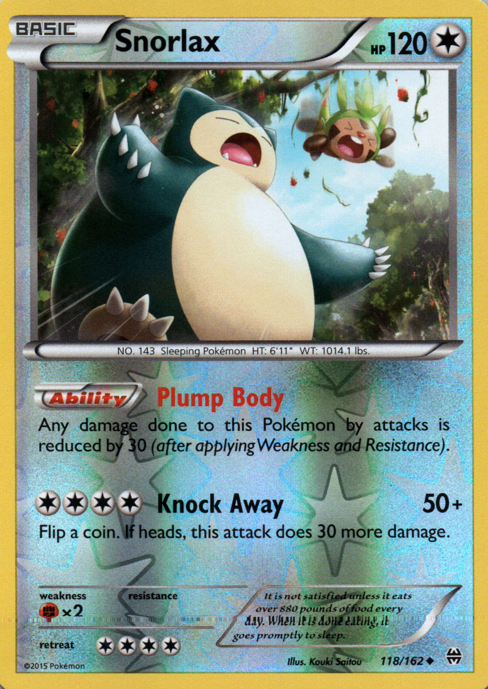 Snorlax - BREAKthrough - 118 - Front