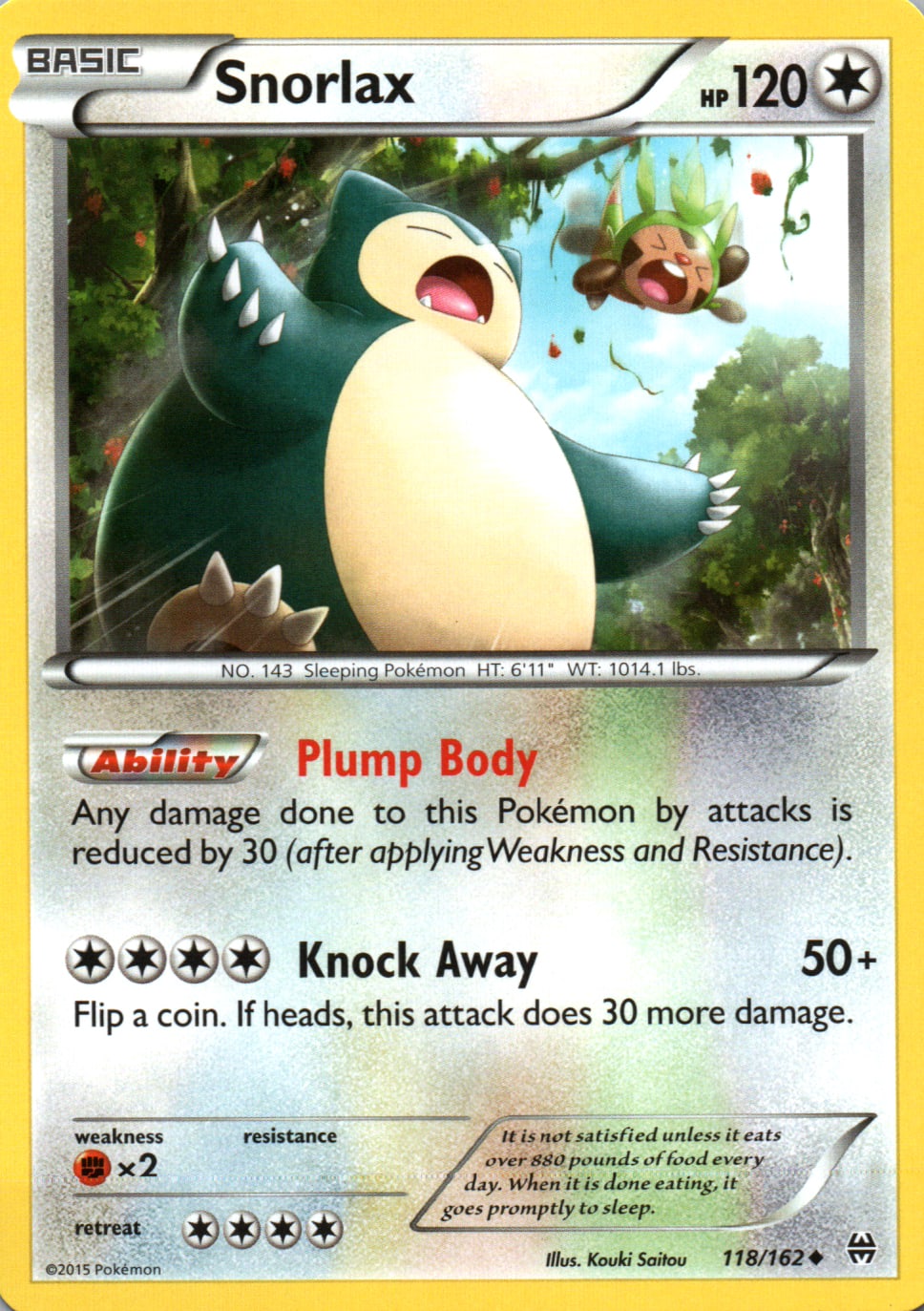 Snorlax - BREAKthrough - 118 - Front