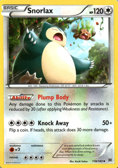 Snorlax - BREAKthrough - 118 - Front