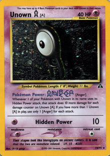 Unown [A] - Neo Discovery - 14 - Front