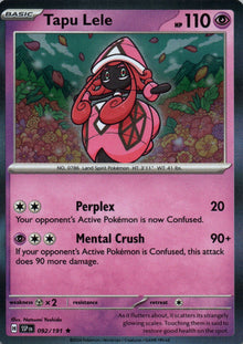 Tapu Lele - Surging Sparks - 092 - Front