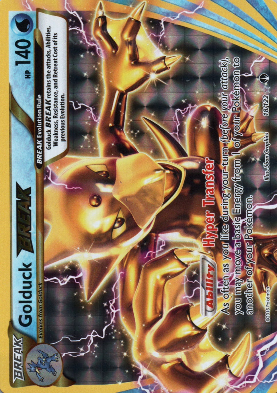 Golduck BREAK - BREAKpoint - 18 - Front