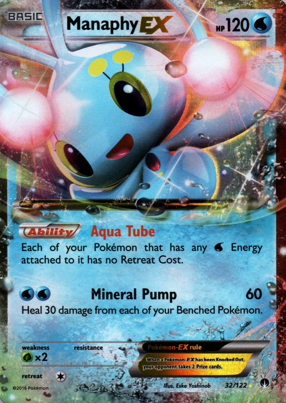Manaphy EX - BREAKpoint - 32 - Front