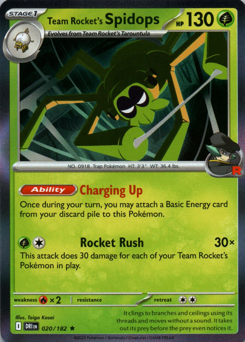 Team Rocket's Spidops - Destined Rivals - 020 - Front