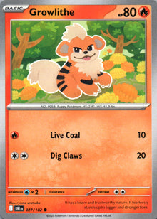 Growlithe - Destined Rivals - 027 - Front