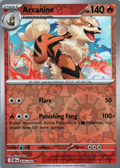 Arcanine - Destined Rivals - 028 - Front