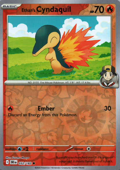Ethan's Cyndaquil - Destined Rivals - 032 - Front