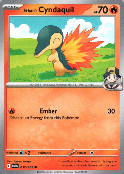 Ethan's Cyndaquil - Destined Rivals - 032 - Front