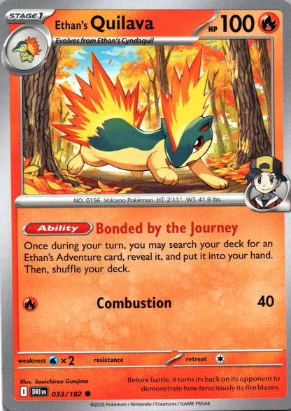 Ethan's Quilava - Destined Rivals - 033 - Front