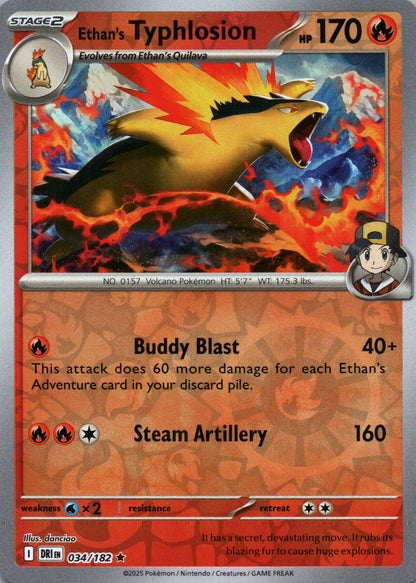 Ethan's Typhlosion - Destined Rivals - 034 - Front