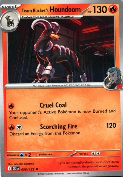 Team Rocket's Houndoom - Destined Rivals - 038 - Front