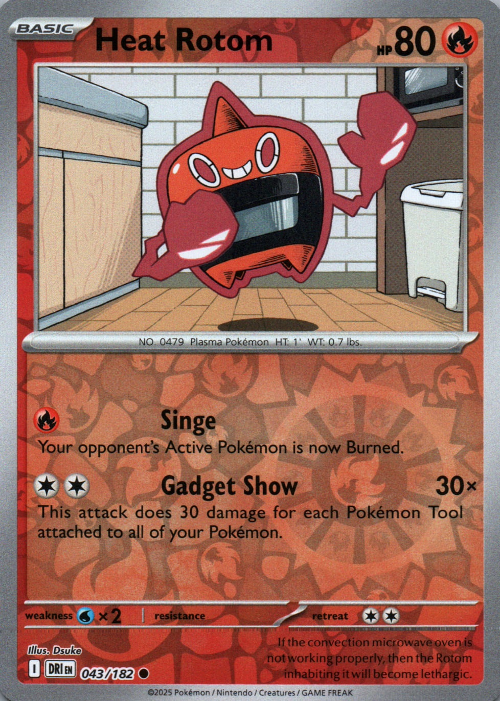 Heat Rotom - Destined Rivals - 043 - Front
