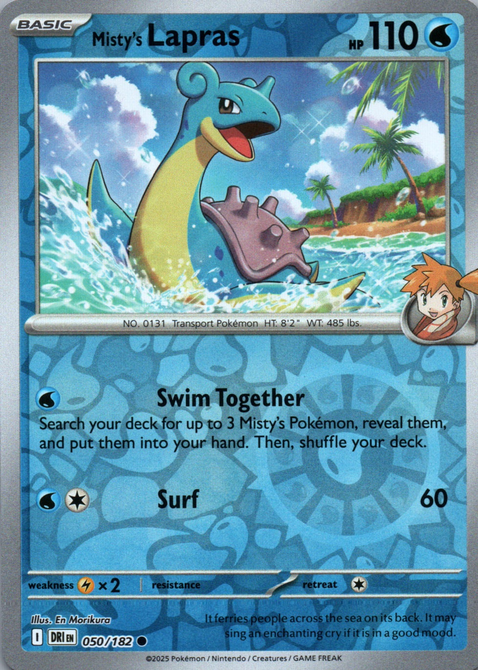 Misty's Lapras - Destined Rivals - 050 - Front