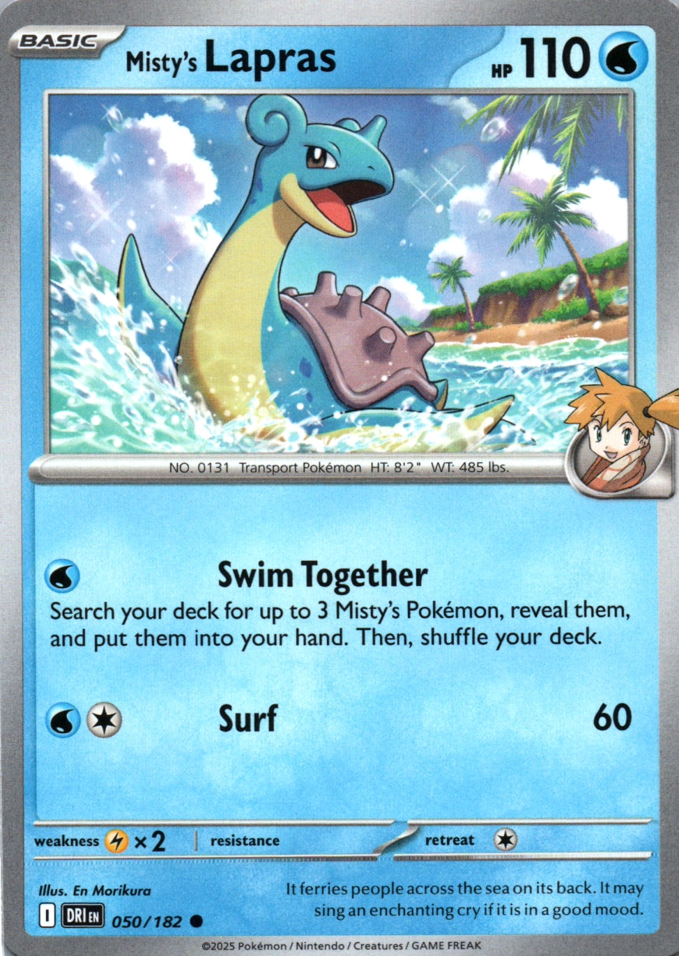 Misty's Lapras - Destined Rivals - 050 - Front