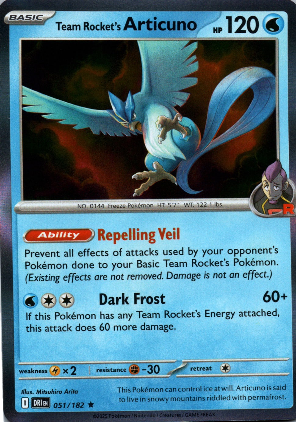 Team Rocket's Articuno - Destined Rivals - 051 - Front