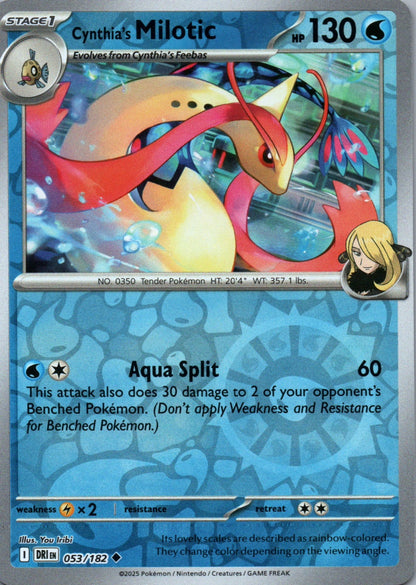 Cynthia's Milotic - Destined Rivals - 053 - Front