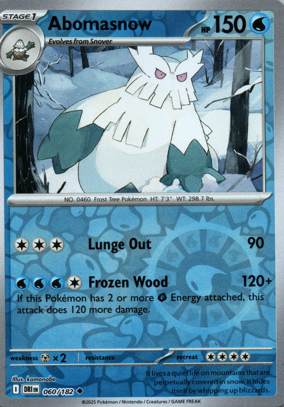 Abomasnow - Destined Rivals - 060 - Front
