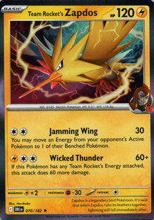 Team Rocket's Zapdos - Destined Rivals - 070 - Front