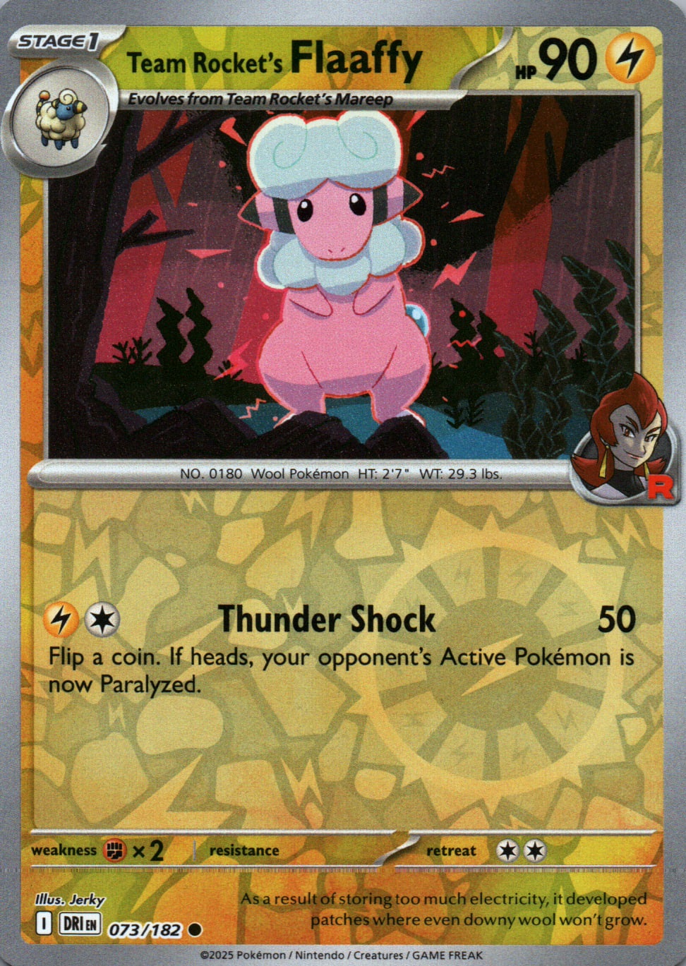 Team Rocket's Flaaffy - Destined Rivals - 073 - Front