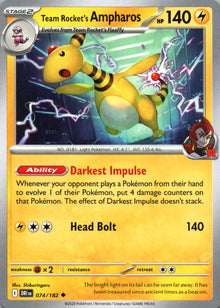 Team Rocket's Ampharos - Destined Rivals - 074 - Front