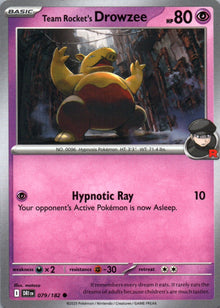 Team Rocket's Drowzee - Destined Rivals - 079 - Front