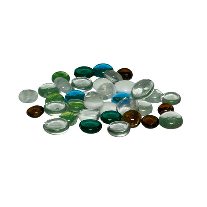 20 Glass Stone Counters with a bag